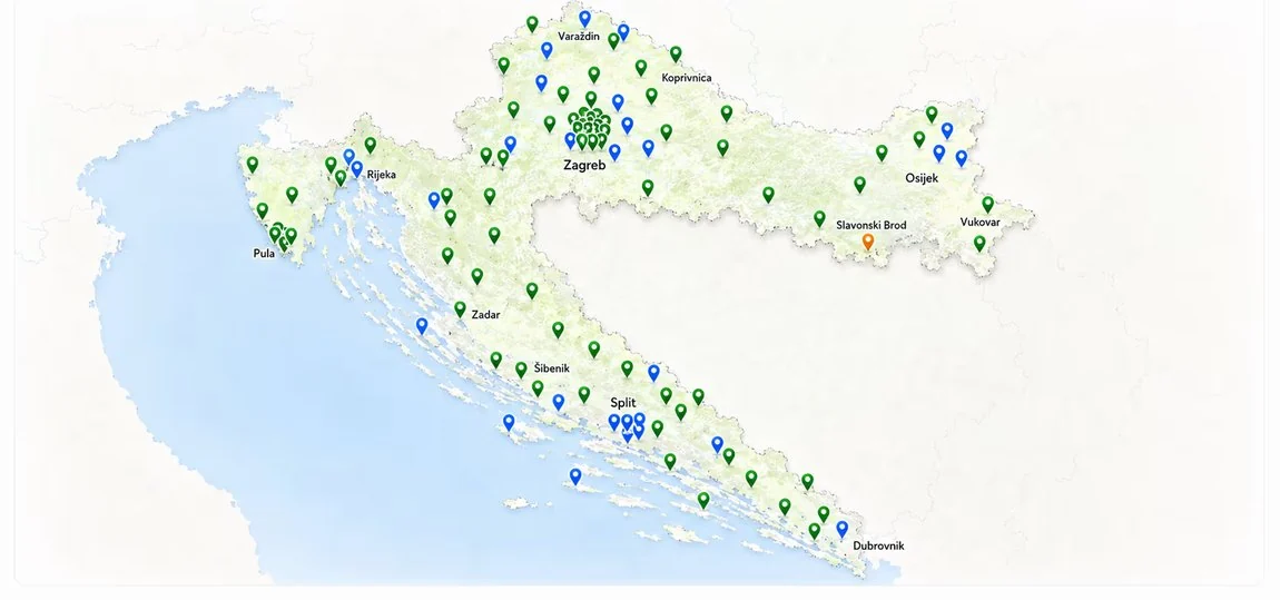 EduGarden locations in Croatia