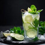 Refreshing,Summer,Alcoholic,Cocktail,Mojito,With,Ice,,Fresh,Mint,And