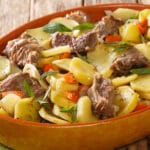Homemade,Stew,Baeckeoffe,Is,A,Mix,Of,Marinated,Mutton,,Beef
