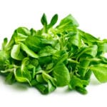 Corn,Salad,,Lamb's,Lettuce,On,White,Background