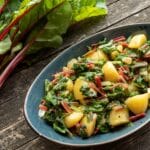 Blitva,Dish,Made,With,Boiled,Potatoes,,Swiss,Chard,,Garlic,And