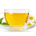 Soothing,Herbal,Tea,Blend,With,Mint,And,Chamomile.,Isolated,On