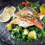 Fish,Dish,-,Fried,Sea,Bass,Fillet,And,Boiled,Swiss