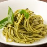 Spaghetti,Genovese,With,Basil,Sauce