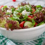 Useful,Dietary,Salad,With,Cottage,Cheese,,Herbs,And,Vegetables