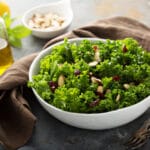 Fresh,And,Healthy,Salad,With,Kale,,Almond,And,Cranberry