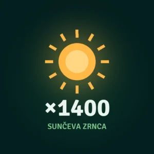 Sunčeva zrnca ×1400 — valuta Smart Garden aplikacije