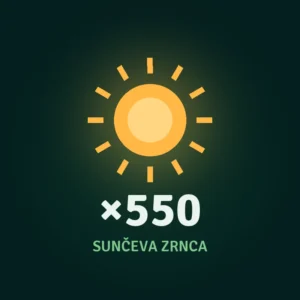 Sunčeva zrnca ×550 — valuta Smart Garden aplikacije